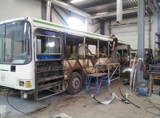 Ремонт автобусов, замена стекол, ремонт кузова стоимость ремонта и где отремонтировать - Грозный