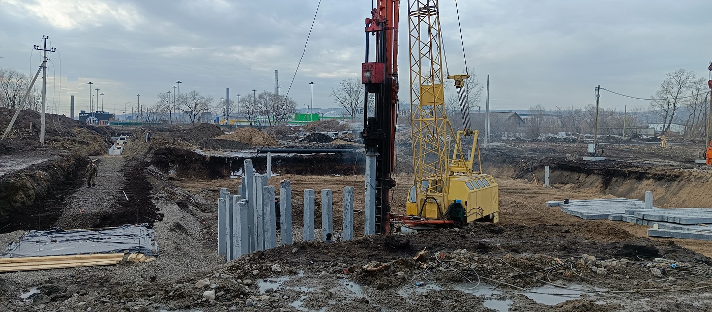Аренда сваебоя для забивки бетонных свай в Грозном